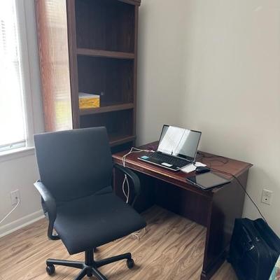 Writing desk, Book shelves and desk chair
