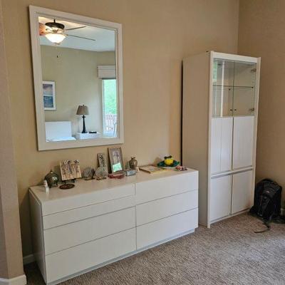 mirror & Tall Cabinet available