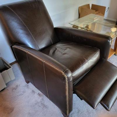 All leather recliner 
100