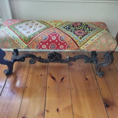 antique carved widow bench