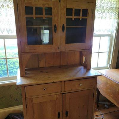 pine hutch cabinet