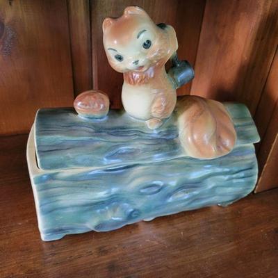 Mccoy squirrel candy dish
