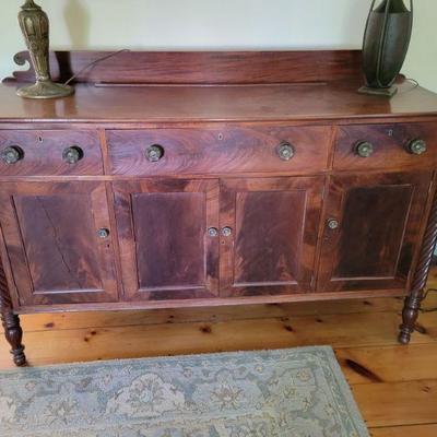 antique buffet flame mahogany early 1800s portsmouth maker