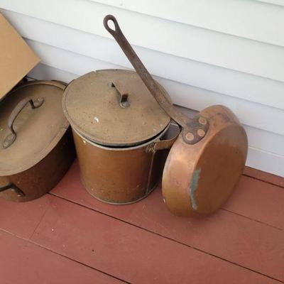 antique copper cookware