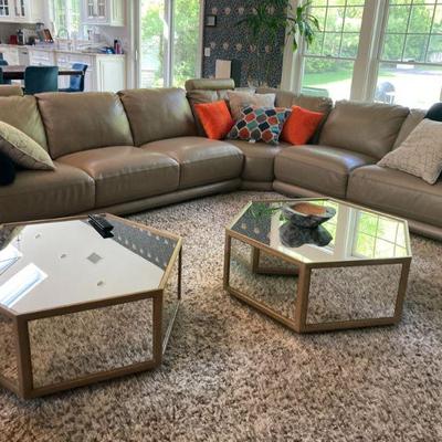 Mitchell Gold Tables and Bloomingdales Sofa
