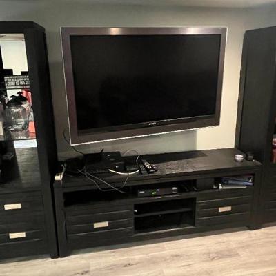 Entertainment Center and TV