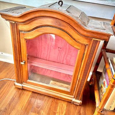 Antique wall display cabinet