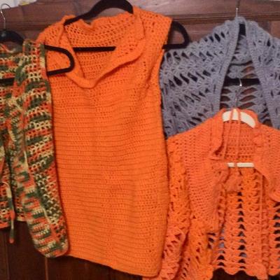Vintage crochet clothing
