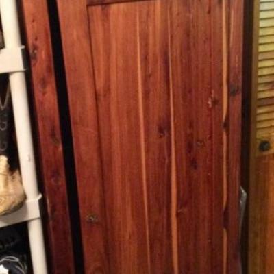 One door cedar closet