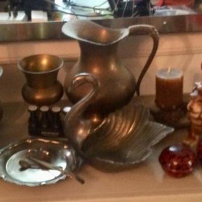 Brass vases