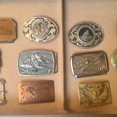 Some of the belt buckles