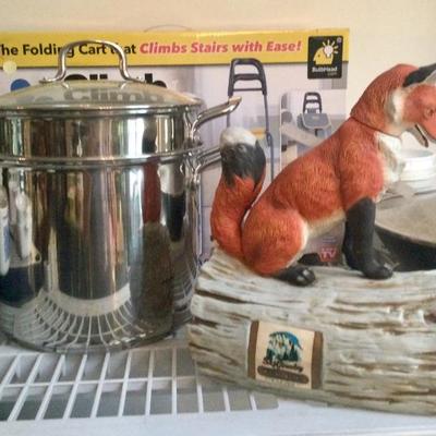 Fox figural decanter