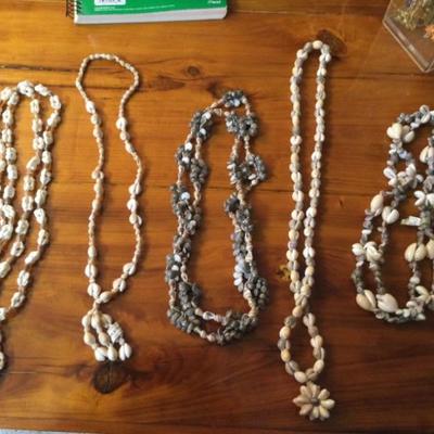 Sea shell necklaces