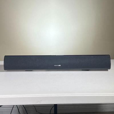 BESTISAN SOUND BAR | UNTESTED. Includes power cable and optical line cable. It has USB, AUX, and RCA ports available as well as wall...