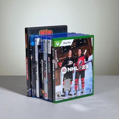 MIXED VIDEO GAME LOT | Includes: unopened copy of NHL 22 for the PS5, NHL 23 for Xbox One, NHL 22 for PS5 in GTA 5 box, Madden 22 for PS5...