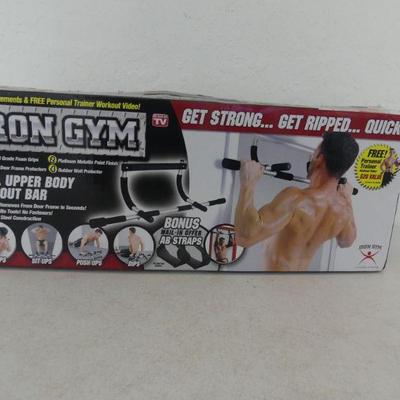 As Seen on TV Iron Gym Total Upper Body Workout Bar - New in Box