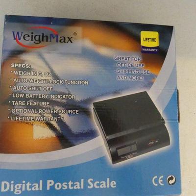 WeighMax Digital Postal Scale Model #W-2822 - 50lb. Capacity - New in Box