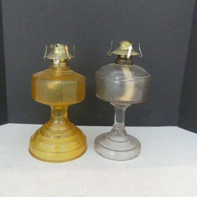 Vintage Lamplight Farms Oil Lamps - 2 in All