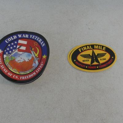 Cold War Veteran & Final Mile Stickers