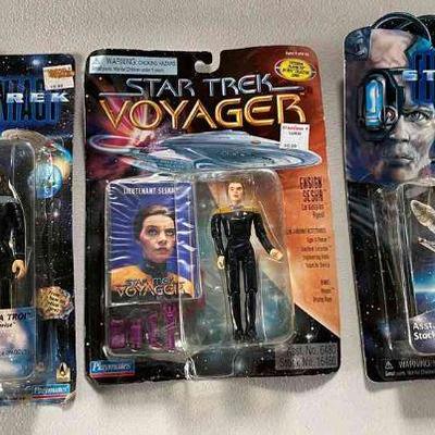 SST004 - Three Vintage Star Trek Figurines New in Package