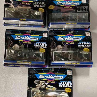 SST005 - Five Vintage MicroMachines Space Star Wars Sets Brand New Unopened