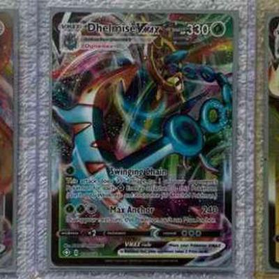 SST375 - THREE (3) Pokemon VMax cards