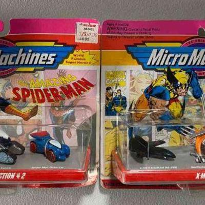 SST007 - Two Rare Vintage MicroMachines Sets - Spider-Man & X-Men Collection Sets New