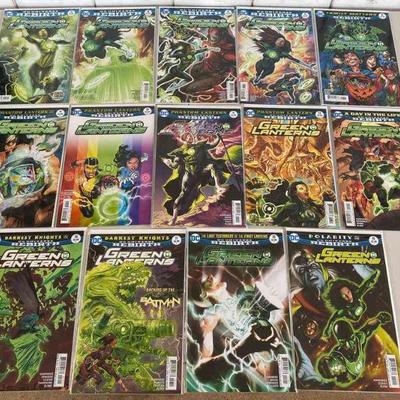 SST317 - Fourteen Issues DC Universe Rebirth Comics Green Lanterns 2017