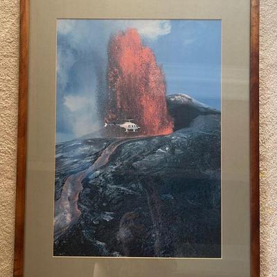 MMS063- Helicopter & Lava Fountain Print