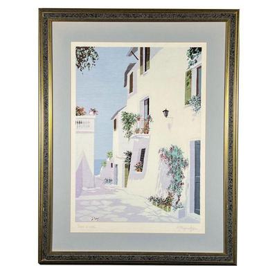 GIORGIO ZUPPINI LITHOGRAPH | Lithograph print, with printed signature and title. - w. 24 x h. 30 in (frame)