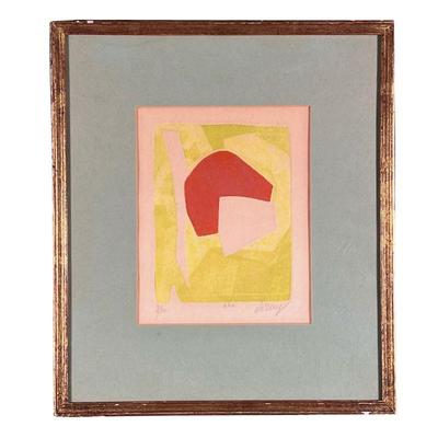 BERTRAND DORNY (1931-2015) | Ana Yellow and red woodblock print Ed. 8/30, pencil signed, numbered, and titled lower margin. - w. 12.5 x...