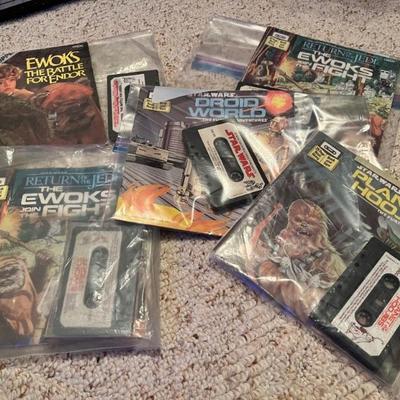 Vintage Star Wars Read-along Books, Cassettes & Records
