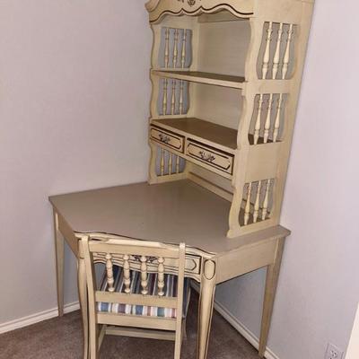 French Provincial Corner Desk & Chair