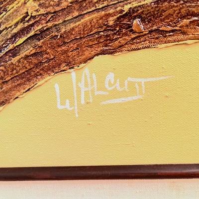 Large Framed Original Oil on Canvas Owl Paintings