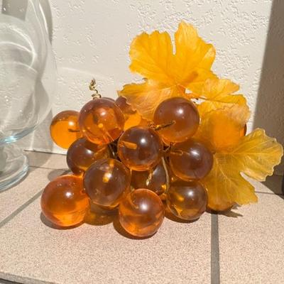 MCM Lucite Acrylic Grapes Decor