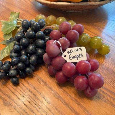 Plastic Grape Decor