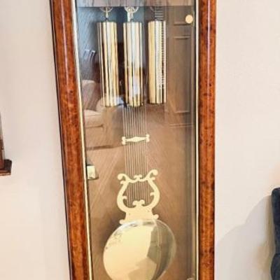 Vintage 80s Sligh Contemporary Trend Grandfather Clock