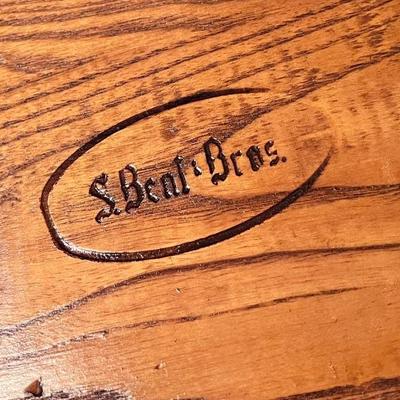 S. Bent Bros. Maple Table w/ 2 leaves & 4 Chairs