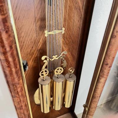 Vintage 80s Sligh Contemporary Trend Grandfather Clock