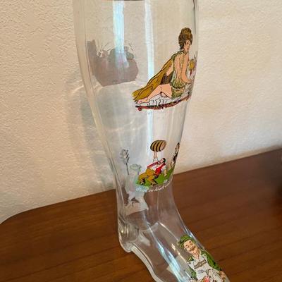 Large Glass Beer Boot