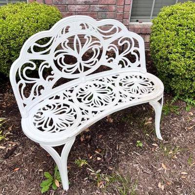 Wrought Iron Garden Bench