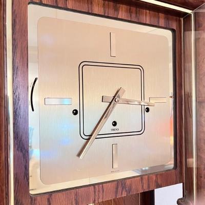 Vintage 80s Sligh Contemporary Trend Grandfather Clock