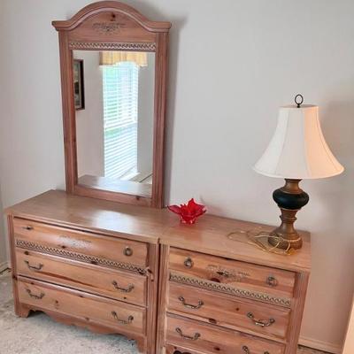 Dresser w/ Mirror & Chest