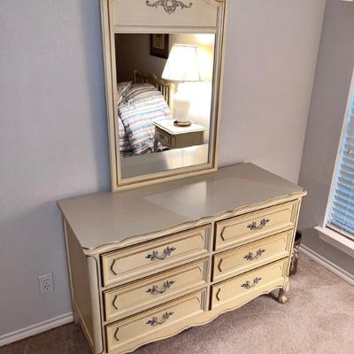 French Provincial Dresser w/ Mirror