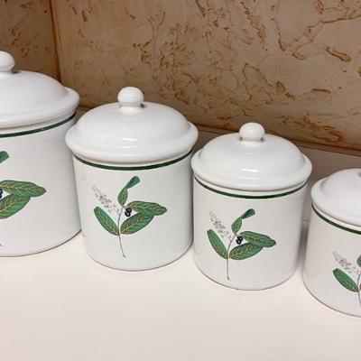 Over & Back Ceramic Canisters