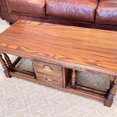 Pennsylvania House Nesting Coffee Table (2 pull-out side tables)