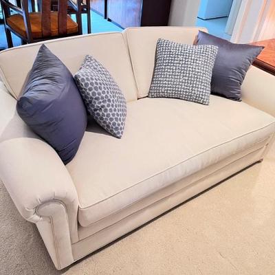 Loveseat w/ MCM Ball Casters
