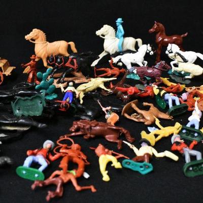Plastic Cowboys + Indians + Horses
