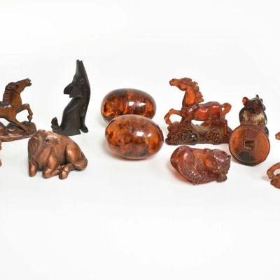 Carved Animal Figurines +