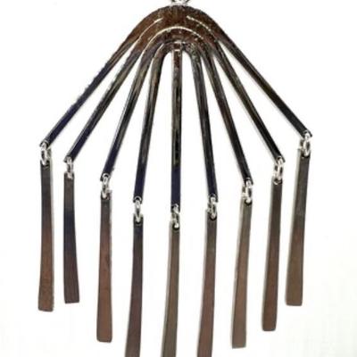 #128 â€¢ Vintage A & Z Sterling Silver Pendant w/ Nine Dangling Branches
